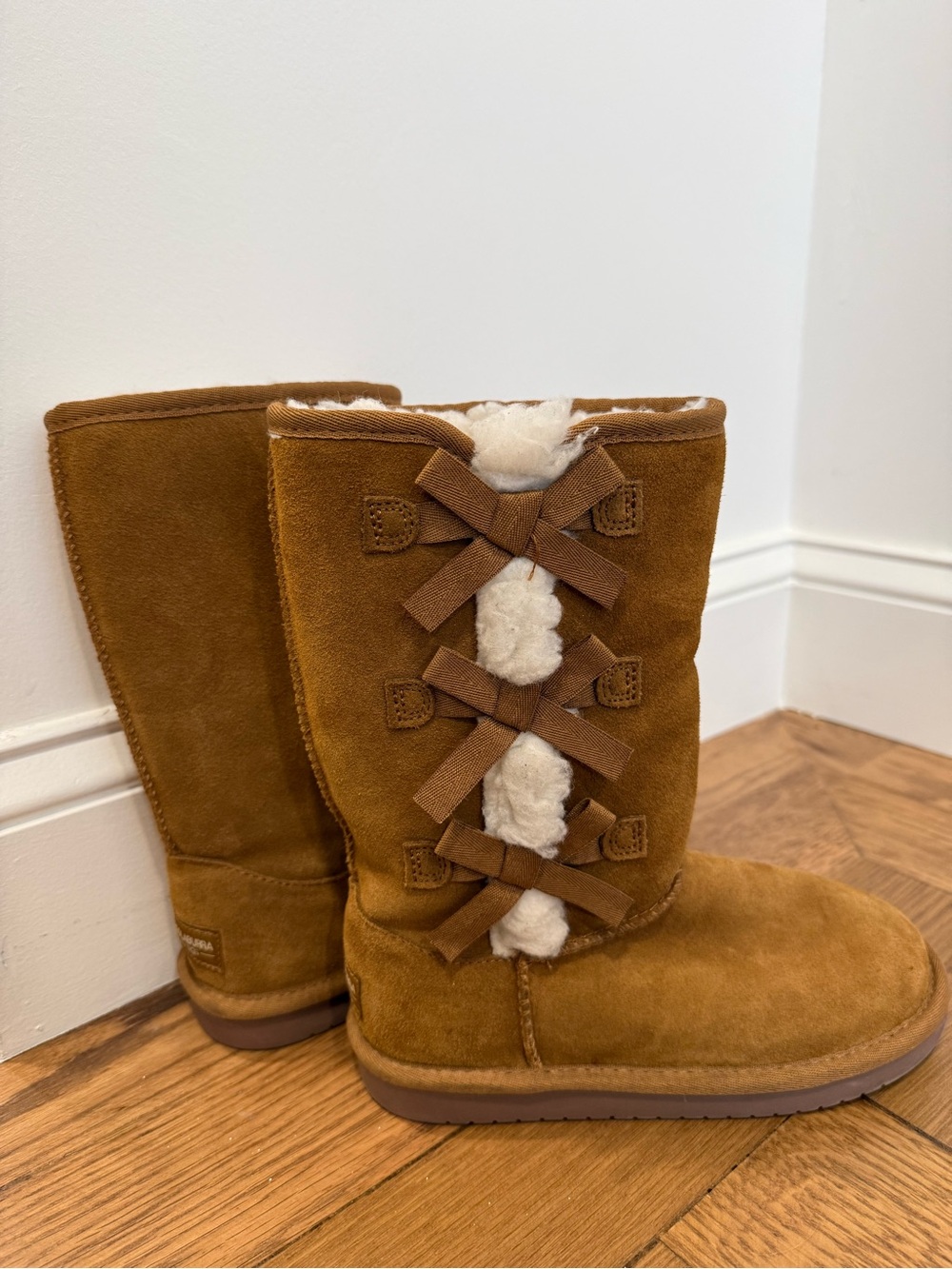 Koolaburra by UGG Victoria Tall boots for girls in classic chestnut brown.